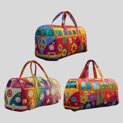 Bolsa de viaje acolchada con estampado floral, 45.5x22.5x22.5 cm, equipaje de mano, bolsa de fin de semana, protección de espuma | Sansoti