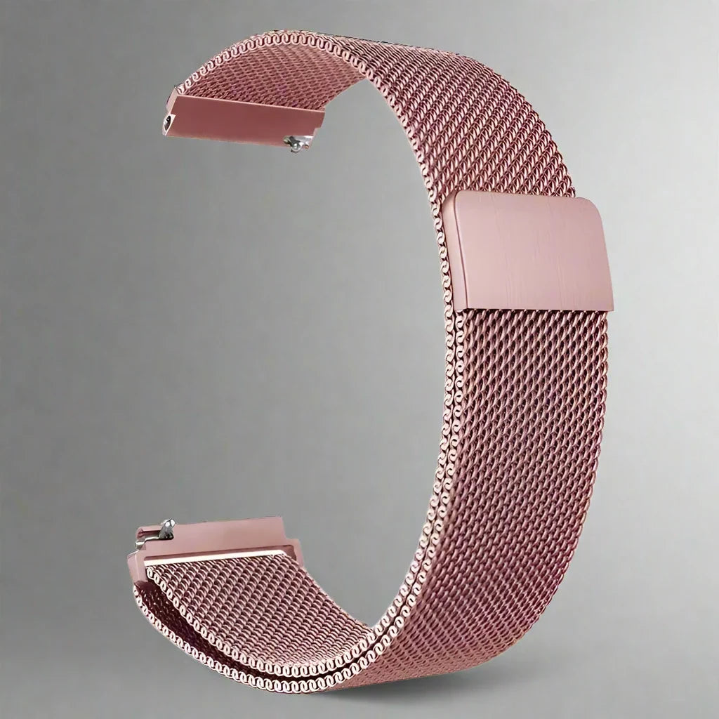 Milanese Mesh Horlogeband Roestvrij Staal Quick-Release Verstelbaar Polsband Smartwatch Accessoire Stijlvol | Sansoti