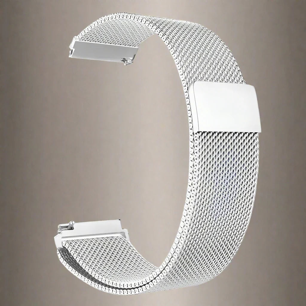Milanese Mesh Horlogeband Roestvrij Staal Quick-Release Verstelbaar Polsband Smartwatch Accessoire Stijlvol | Sansoti