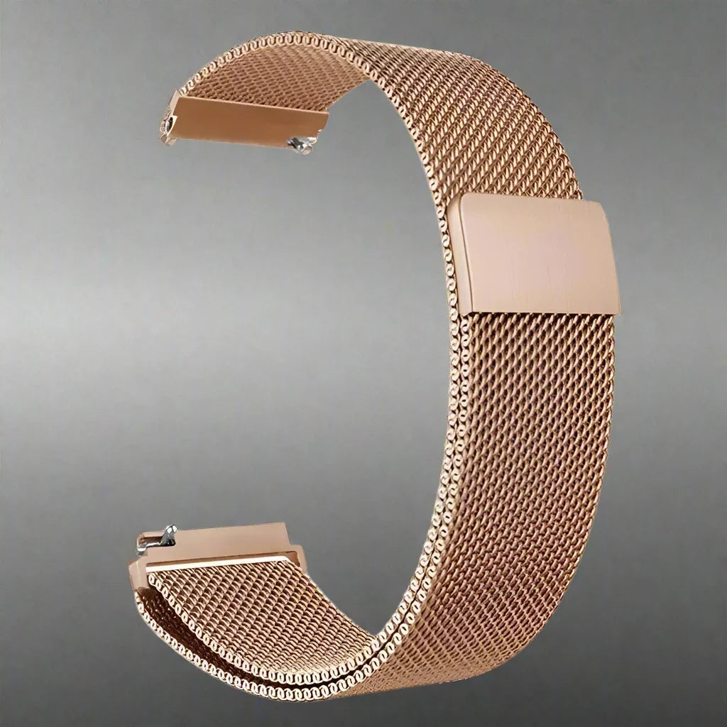 Milanese Mesh Horlogeband Roestvrij Staal Quick-Release Verstelbaar Polsband Smartwatch Accessoire Stijlvol | Sansoti