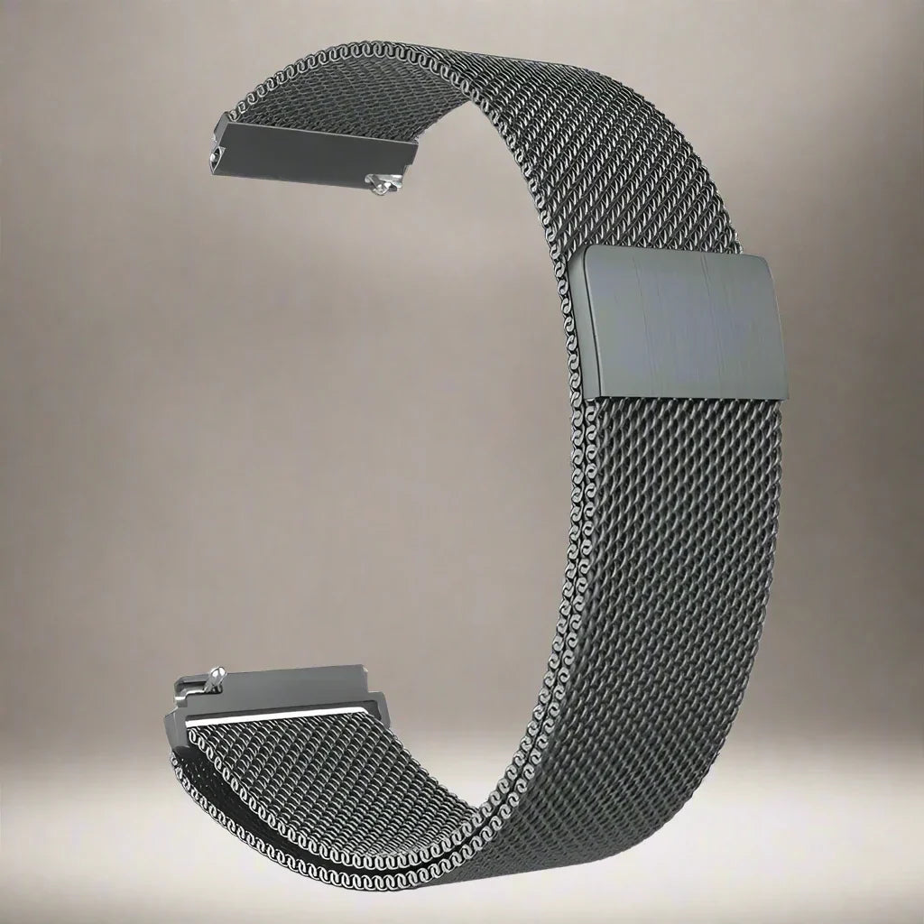 Milanese Mesh Horlogeband Roestvrij Staal Quick-Release Verstelbaar Polsband Smartwatch Accessoire Stijlvol | Sansoti