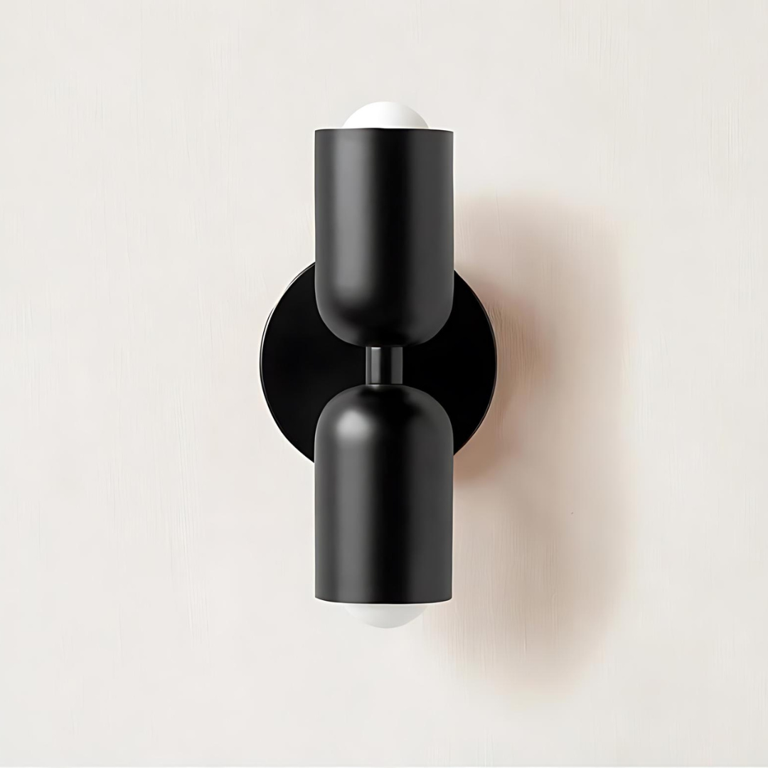 Wall Lamp Cream Warm White Metal Iron E27 12cm LED 2 Lights Bedroom Hall Living Room | Sansoti