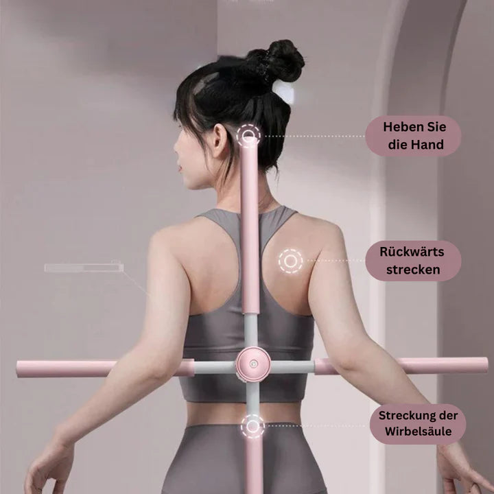 Yoga Posture Corrector Rod for Straight Back and Shoulder Width – Adjustable Training Rod for Home and Office | Sansoti