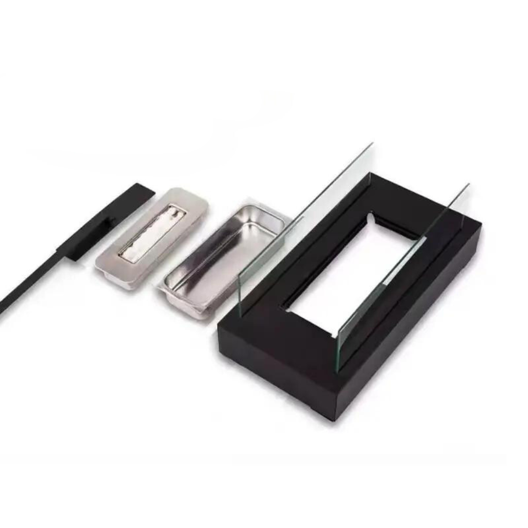 Lujoso quemador de mesa de bioetanol para interior y exterior – Chimenea decorativa sin humo | Sansoti
