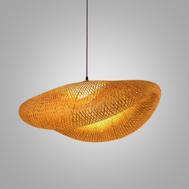 Handgemaakte Rotan Hanglamp – Scandinavisch Rustiek Design – Natuurlijke Sfeerverlichting | Sansoti
