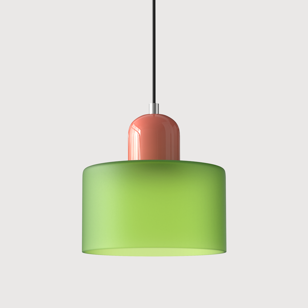 KORA Glazen Hanglamp | Bauhaus-Design Geometrisch Licht | Verstelbaar | E27 | Scandinavisch Interieur Verlichting | Sansoti