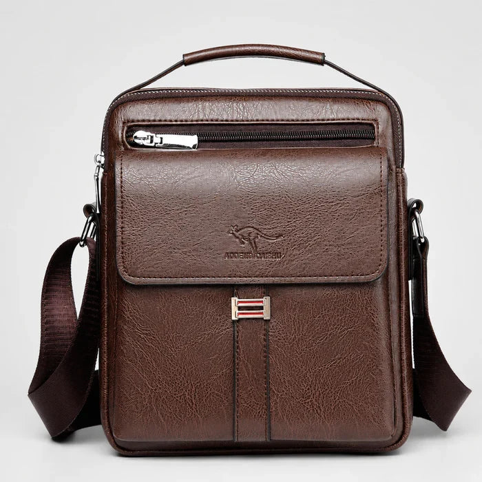 Compact Men's Shoulder Bag with Multiple Compartments Adjustable Lightweight for Travel Work and Daily Use | Sansoti