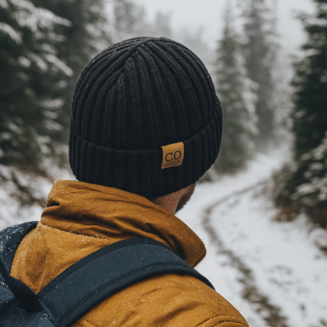 Wintermütze mit Fleece-Futter, Unisex, gestrickt, warm, 54-60 cm, bequemes Winteraccessoire zum Skifahren und für Outdoor-Aktivitäten | Sansoti