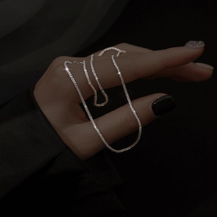 Starlight Necklace Set Silver 925 Sterling 2 Lengths Fine Chains | Sansoti