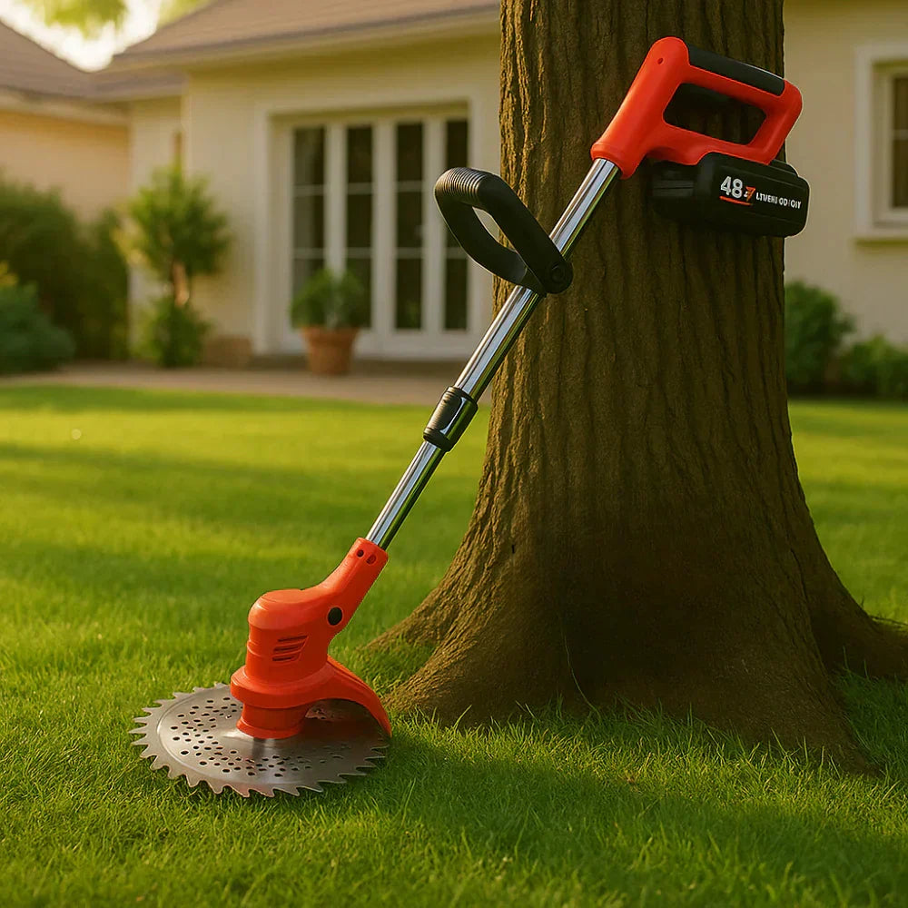 Cordless Lawn Mower Garden Brush Cutter Grass Trimmer Weed Control Pruning Tools Garden Maintenance Lawn Care | Sansoti