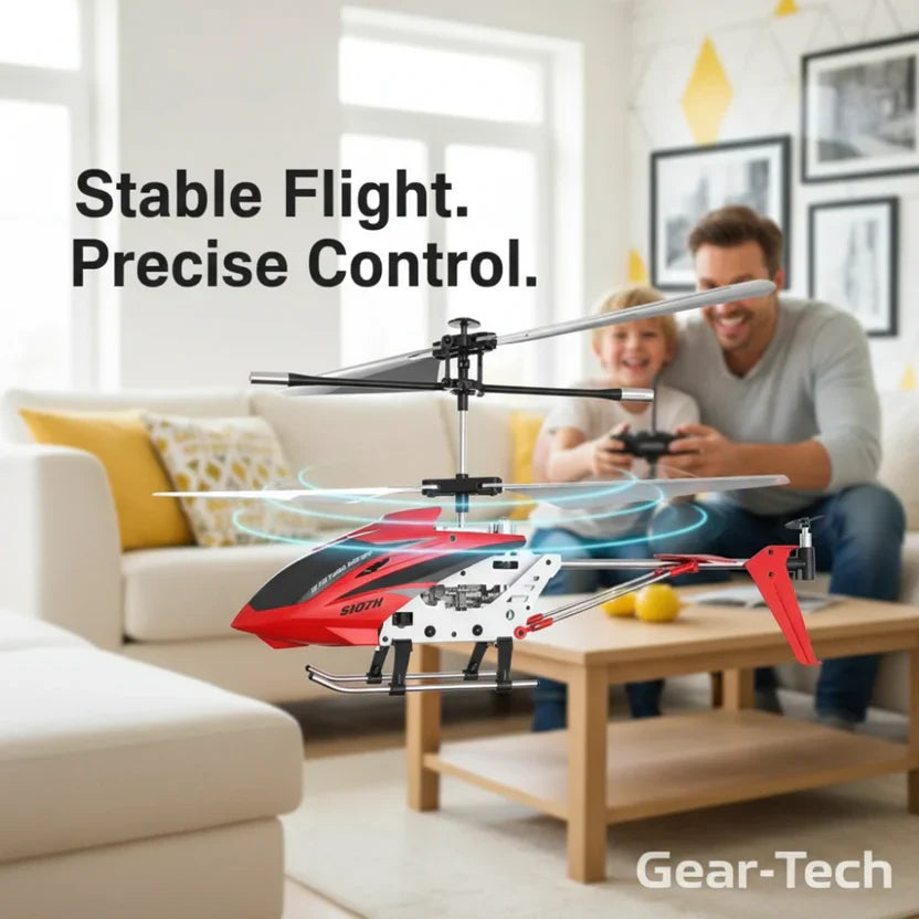 Hélicoptère RC télécommandé 3,5 canaux infrarouge avec gyroscope intérieur rouge cramoisi | Sansoti