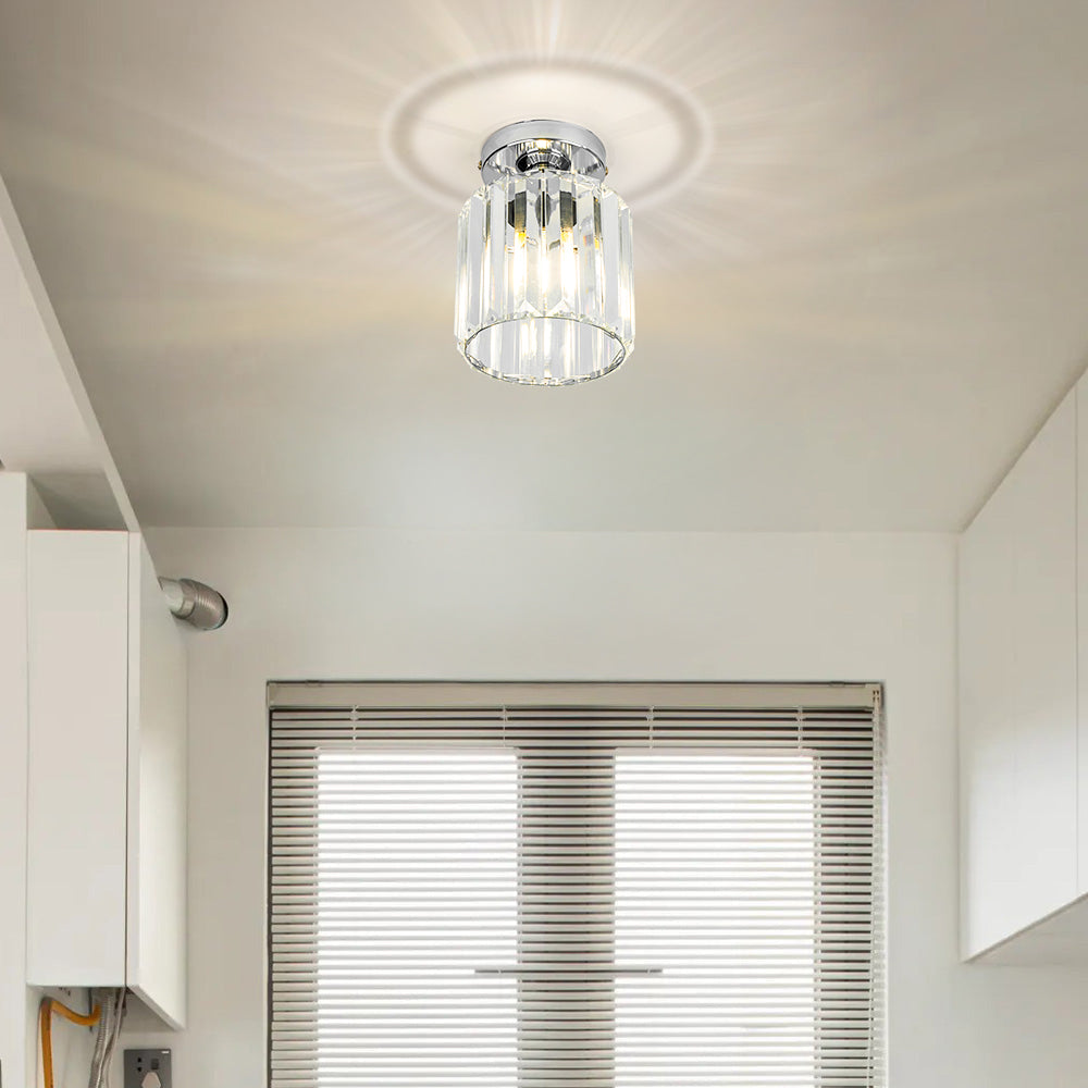 Kilon ceiling lamp crystal cube brass ceiling hallway living room bedroom modern lighting compact | Sansoti