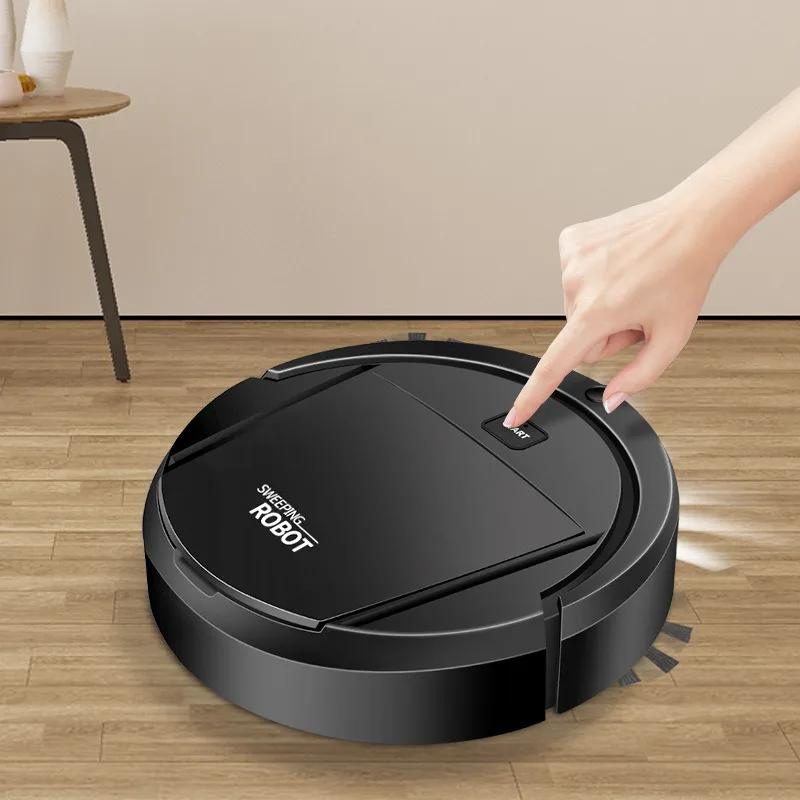 Automatischer Staubsaugerroboter 3-in-1 Saugen Kehren Wischen Intelligente Navigation Niedrige Teppiche Hartböden | Sansoti