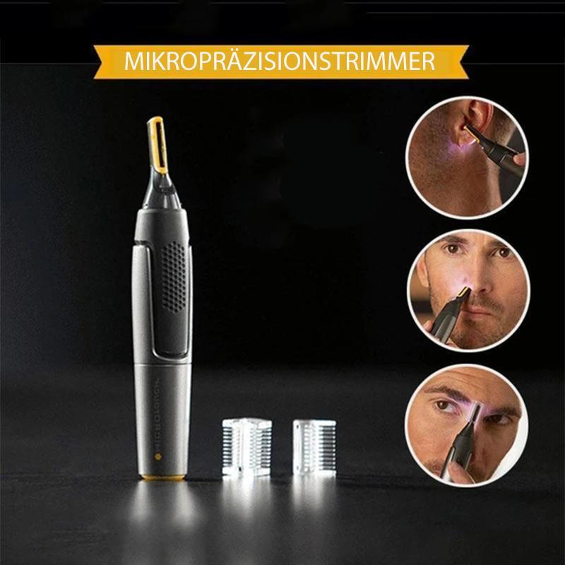 Electric Eyebrow Trimmer with LED Light Black for Facial Hair Detail Trimmer Precision Shaving Nose Ear Sideburns Contour Trimmer Rechargeable | Sansoti