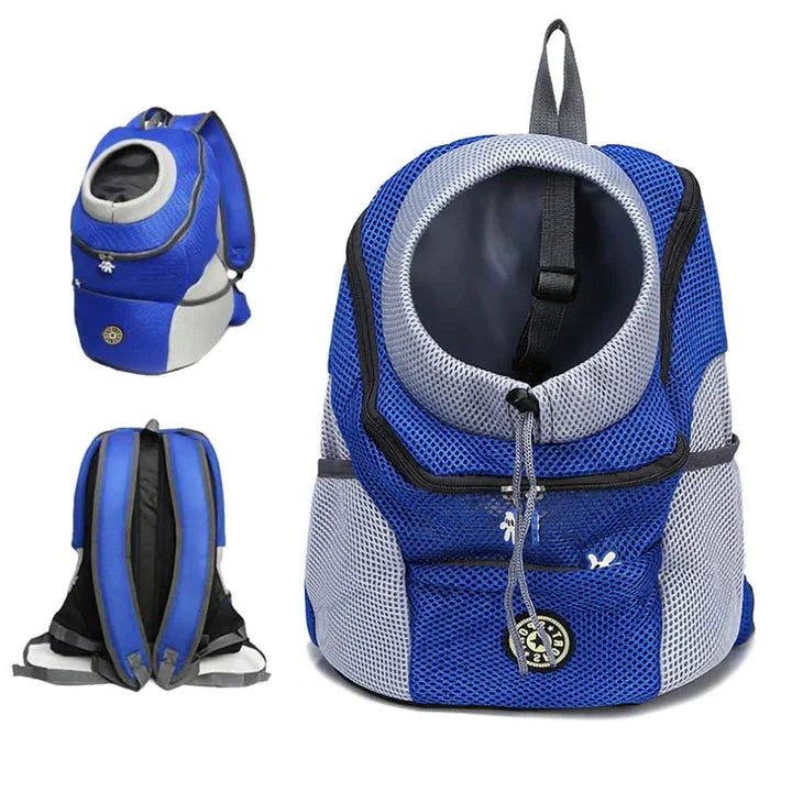 Dog Carrier Backpack Breathable Mesh for Small to Medium-Sized Dogs Travel Cycling Hiking Outdoors | Sansoti