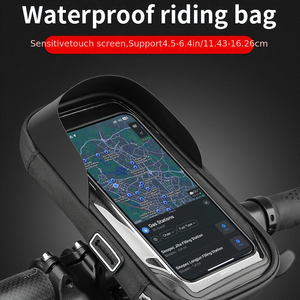 Waterproof phone holder for bicycles and motorcycles with 360° rotating system | Sansoti