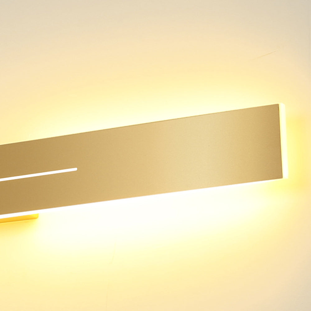 Moderne LED-Wandleuchte, minimalistisches Design, Schlafzimmer, Wohnzimmer, Schwarz-Gold, dimmbar, stimmungsvolle Innenbeleuchtung | Sansoti