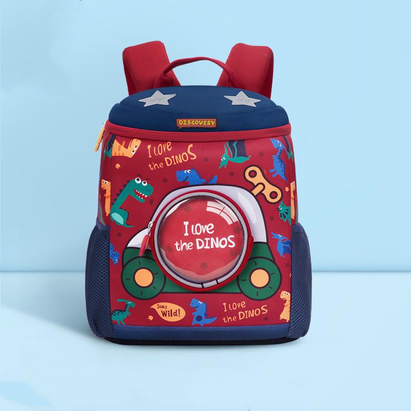 Children's Backpack with Dinosaur Print and Adjustable Shoulder Straps for Preschool and Everyday Use | Sansoti