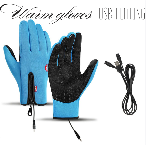 Beheizbare Handschuhe mit USB, Touchscreen, wasserdicht, winddicht für den Winter | Sansoti