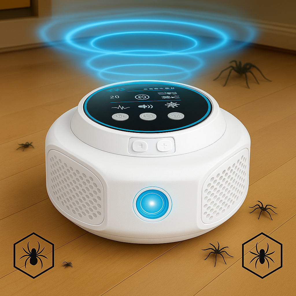 Ultrasonic Pest Repeller Plug-in Device for Spiders, Insects and Mosquitoes, Chemical-Free, 3200 m² Home | Sansoti