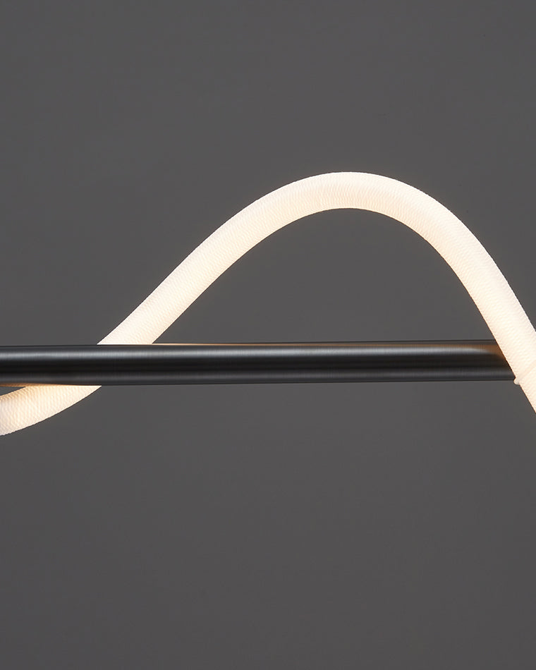 Suspension corde LED cercle laiton dimmable 3 tailles salle à manger salon minimaliste | Sansoti