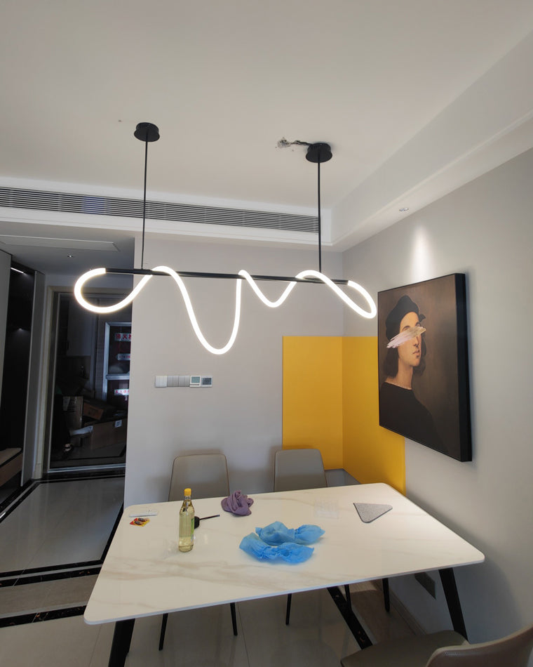 Suspension corde LED cercle laiton dimmable 3 tailles salle à manger salon minimaliste | Sansoti
