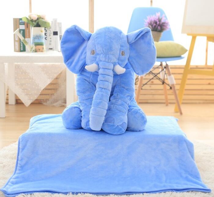 Pluche Olifant Knuffel Kussen voor Kinderen – Zachte Babykamer Decoratie in 60 of 80 cm voor Fotoshoots | Sansoti