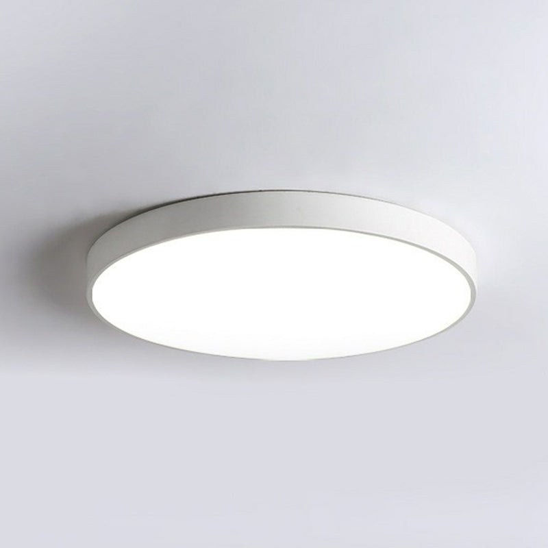 Round LED Ceiling Lamp Scandinavian Design Metal Bedroom Lamp Extra-Thin Ceiling Lighting Nordic Atmospheric Dimmable Surface Mounted | Sansoti