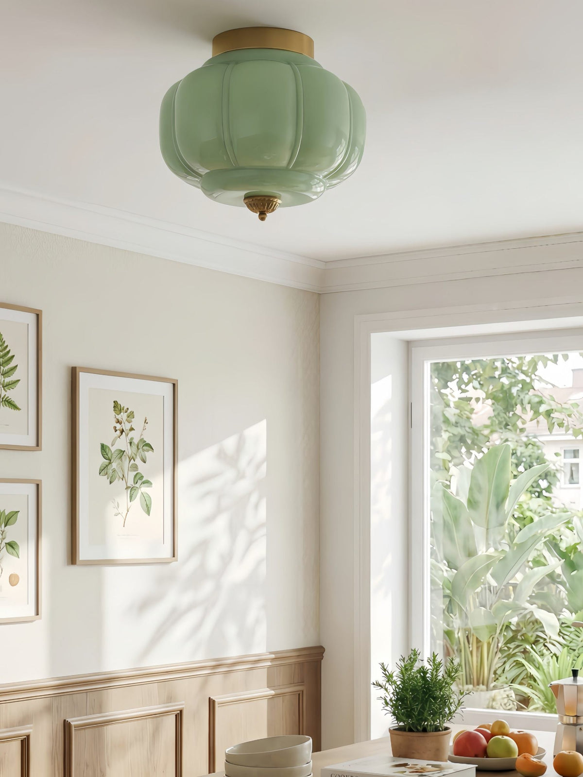Deckenlampe Milchglas Glas-Schirm Moderne Beleuchtung Skandinavischer Stil Wohnzimmer Esszimmer Schlafzimmer Flush Mount | Sansoti