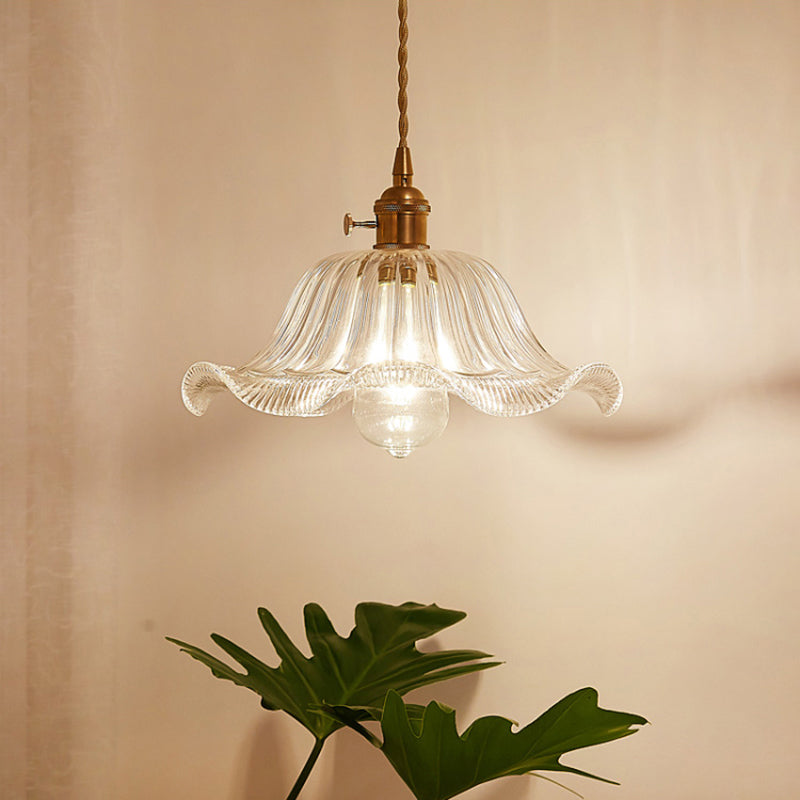 Glas-Hängeleuchte E27, klares Glas, industrielles Design, Deckenbeleuchtung für Restaurant und Esszimmer, Wohnzimmer, stimmungsvolle Beleuchtung | Sansoti