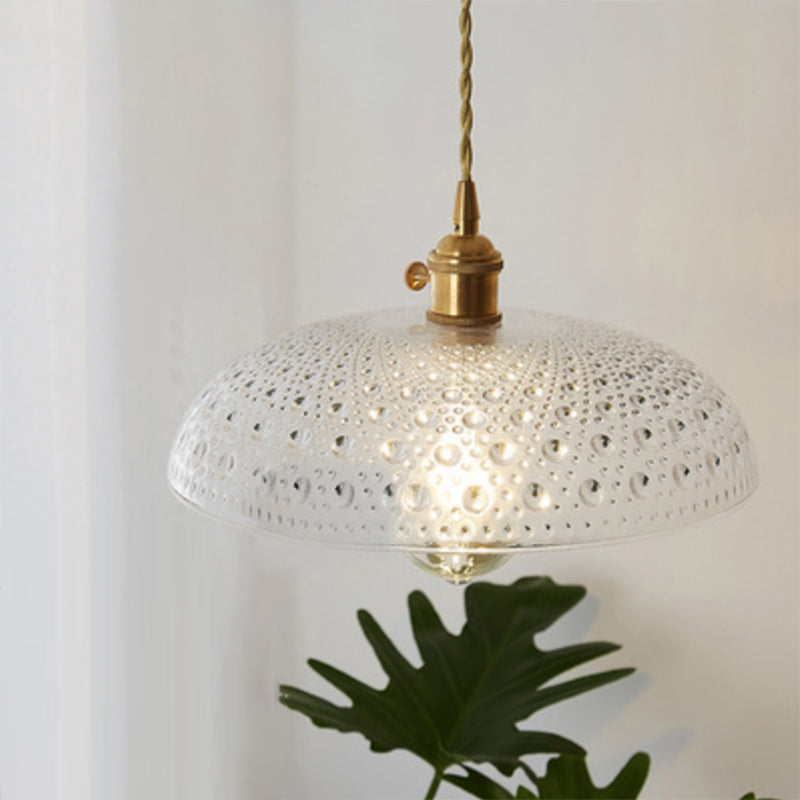 Glas-Hängeleuchte E27, klares Glas, industrielles Design, Deckenbeleuchtung für Restaurant und Esszimmer, Wohnzimmer, stimmungsvolle Beleuchtung | Sansoti