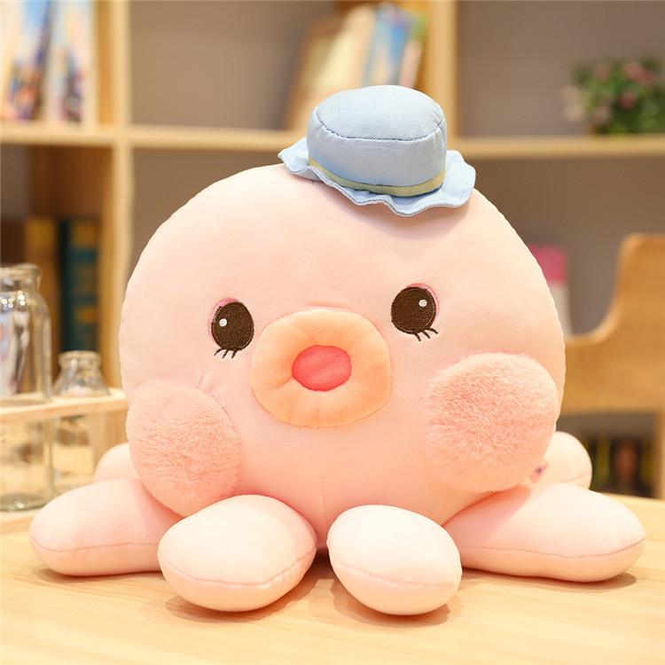 Peluche pieuvre douce 30 cm 40 cm, jouet en peluche pour enfants, doudou réconfortant, décoration de chambre de bébé, idée cadeau | Sansoti