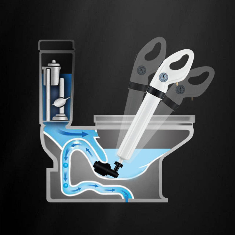 Déboucheur à air comprimé – Nettoyeur d'évacuation efficace pour toilettes, éviers et douches | Sansoti