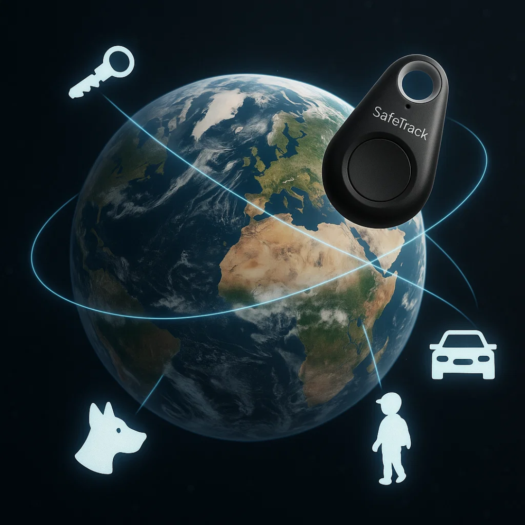 Compacte GPS Tracker Live Tracking Kinderen Huisdieren Bagage Geofencing Real Time App iOS Android Beveiliging | Sansoti