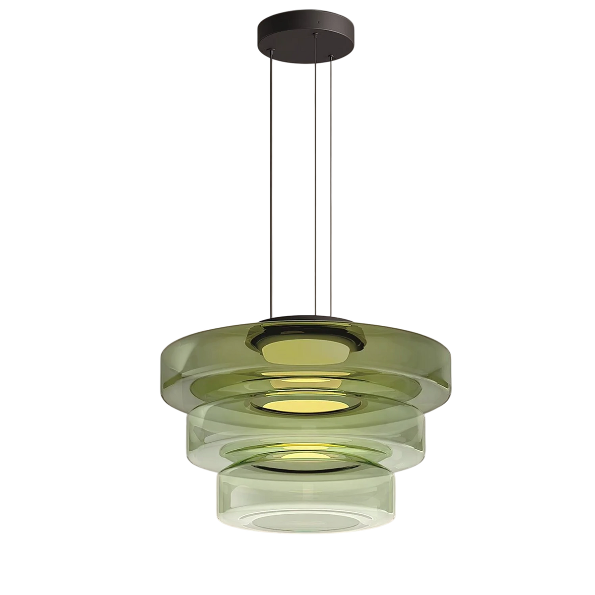 Deens glazen Bauhaus hanglamp handgeblazen glas Ø45cm hanglamp eetkamer woonkamer design verlichting modern minimalistisch | Sansoti