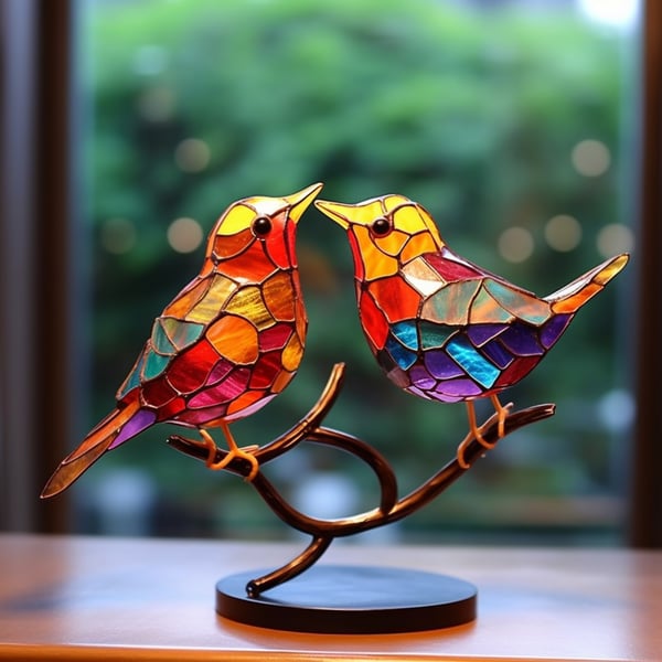 Metal Bird Sculpture Decorative Ornament for Living Room Interior Wall Shelf Accent Table with Elegant Design | Sansoti