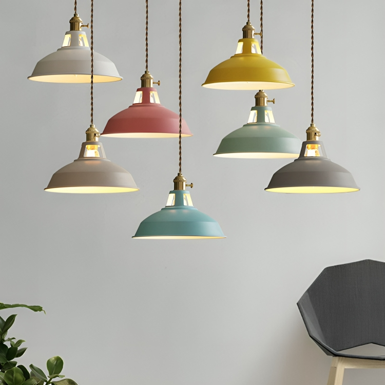 Retro Metalen Hanglamp 1-Lichts voor Eetkamer en Restaurant – Industriële Stijl Verlichting met Verstelbare Ketting | Sansoti