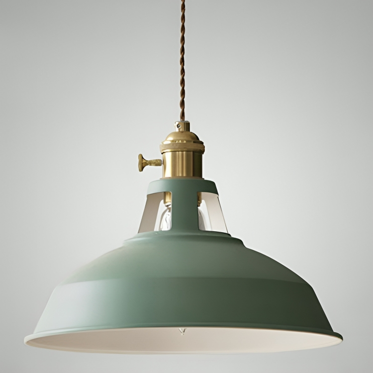 Industrielle Metall-Hängeleuchte Ø20cm mit E27-Fassung im Vintage-Stil für Restaurant, Esszimmer und Wohnzimmer | Sansoti