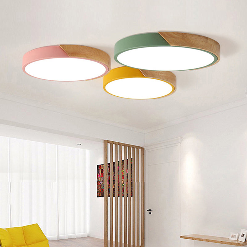 Round LED Ceiling Lamp Acrylic Metal 30cm 18W 220V Dimmable Modern Recessed Lamp Bedroom Living Room Office Energy Efficient Stylish | Sansoti