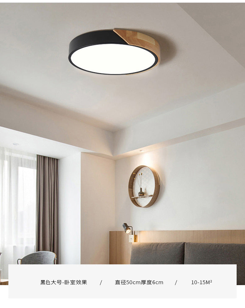 Moderne runde Deckenleuchte Acryl für Schlafzimmer Weiß Grau Grün Rosa Gelb Blau Schwarz LED Aufbaubeleuchtung 30cm 40cm 50cm 60cm | Sansoti