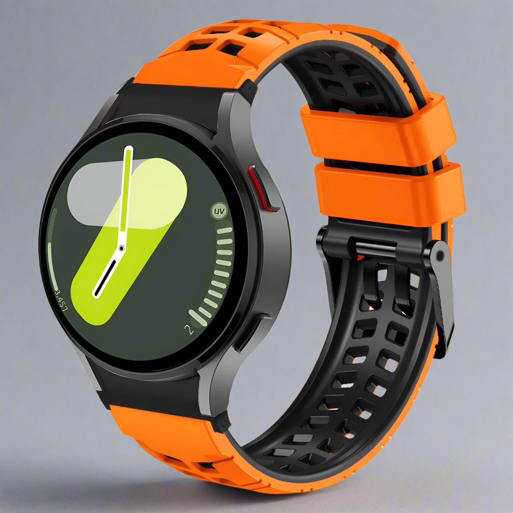Silicone Sport Band for Smartwatch 47mm Black Orange Gray Red Blue White Green Adjustable Comfortable | Sansoti