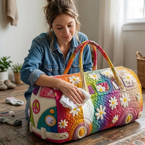 Bolsa de viaje acolchada con estampado floral, 45.5x22.5x22.5 cm, equipaje de mano, bolsa de fin de semana, protección de espuma | Sansoti