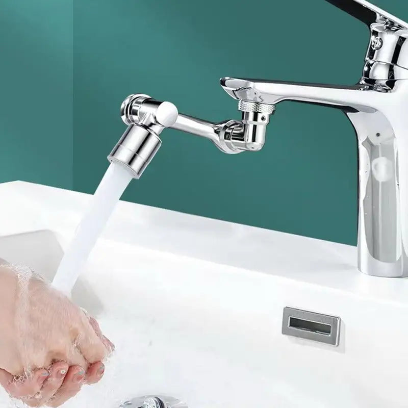 Rotating Faucet Attachment with Quadruple Filtration System, 1080° Rotation, Splash-Free, Water-Saving, for Kitchen Faucets | Sansoti