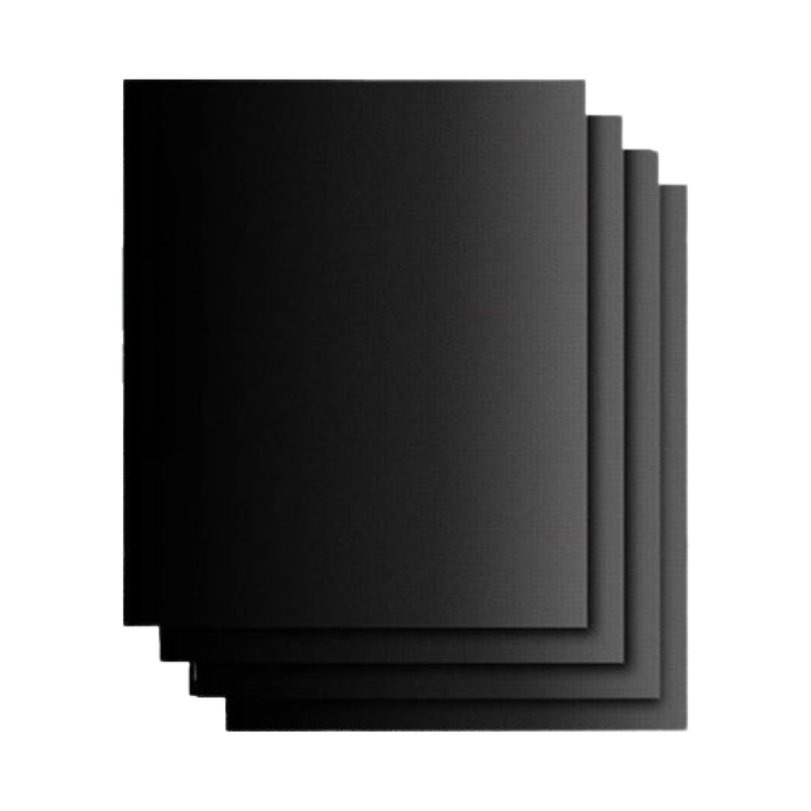 Reusable BBQ Mat 33 cm Heat-Resistant Non-Stick Grill Mat for Barbecue, Oven, Kitchen, Outdoor, Black | Sansoti