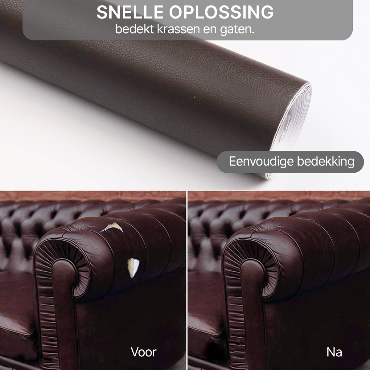 Self-adhesive PU leather repair patch for furniture, sofa, chair, and car seat with strong adhesion | Sansoti