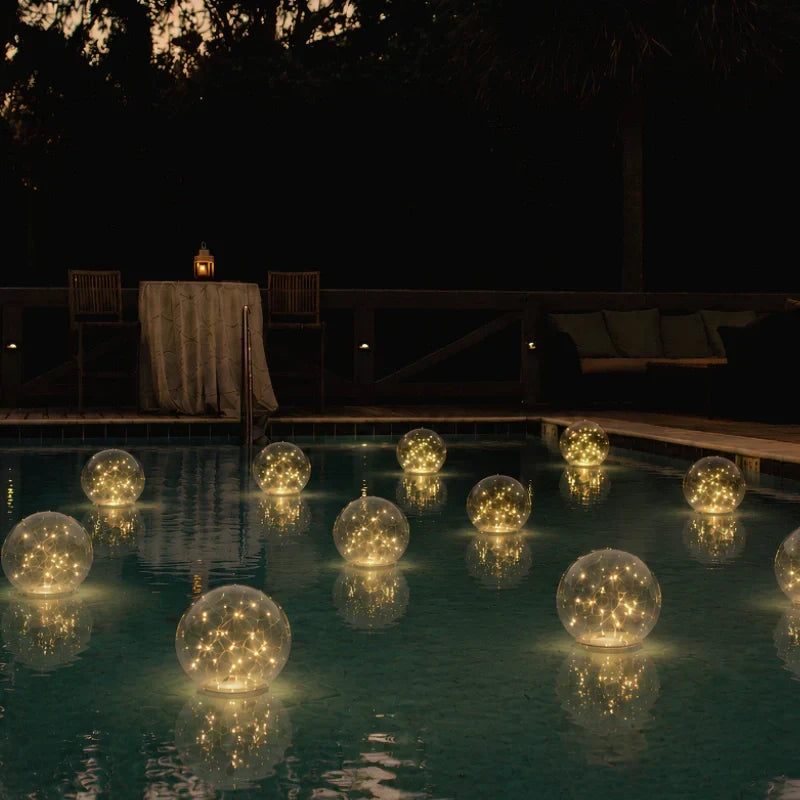 Floating Solar-Powered Mood Light for Garden and Pool with Remote Control, Waterproof IP68 Lighting | Sansoti