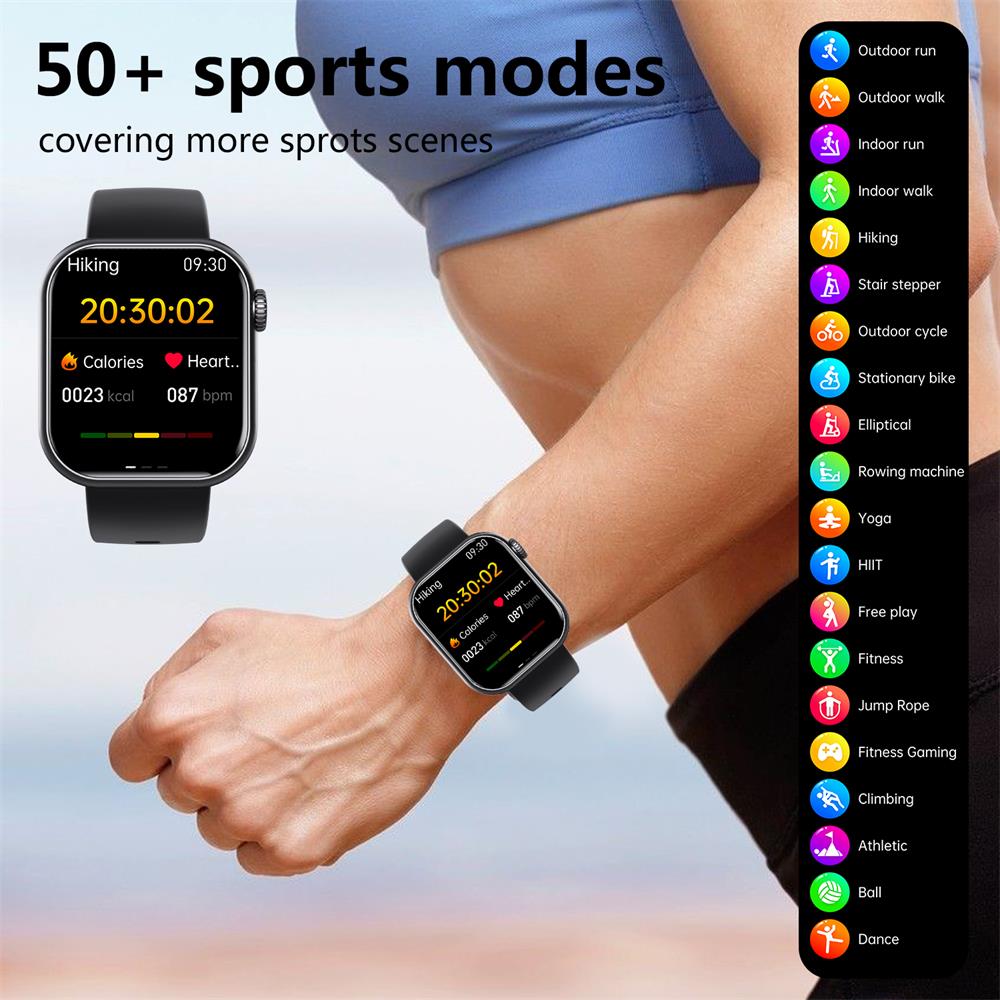 Gesundheits-Smartwatch mit Herzfrequenzmesser, Blutdruckmessung, Sauerstoffsättigung, Schlafüberwachung wasserdicht für Sport | Sansoti
