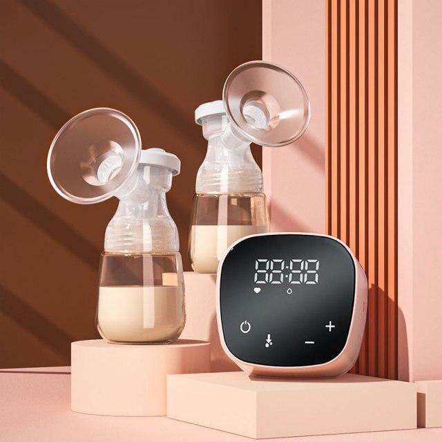 Double Electric Breast Pump with 3 Settings, USB Rechargeable, Quiet Motor, Hands-Free, Comfortable Breastfeeding | Sansoti