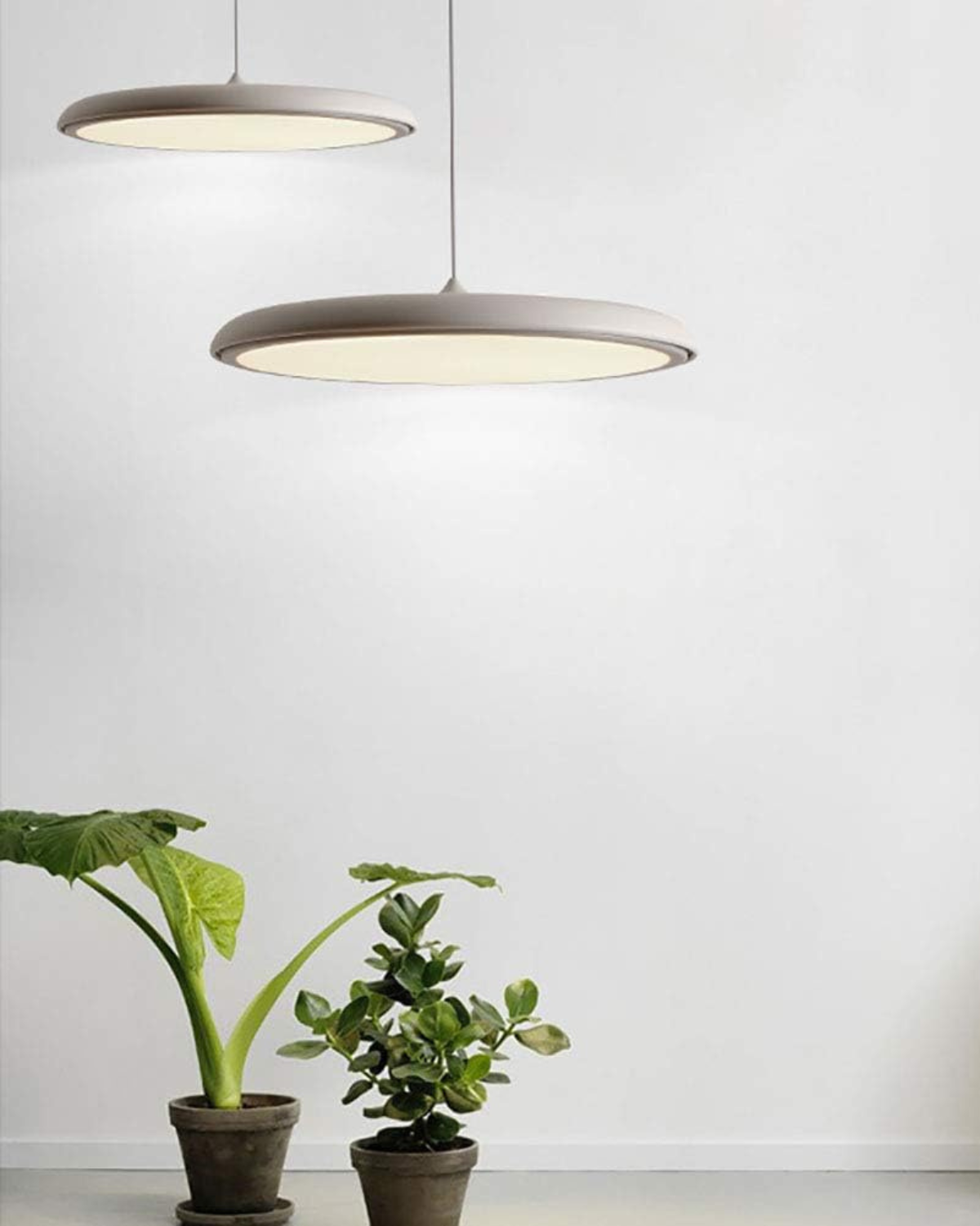 Round Pendant Lamp with Soft Light Diffusion Black Gray Green Pink White Orange ø25cm ø40cm Modern Scandinavian Design for Dining Room Living Room Workspace | Sansoti