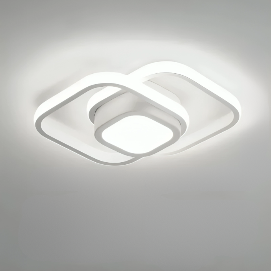 LED-Deckenleuchte mit Doppelringen Modernes Design Flur Büro Balkon Beleuchtung Kreativ | Sansoti